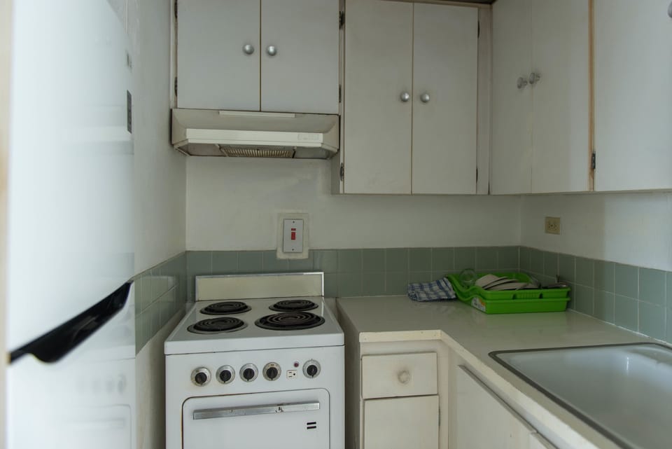 Basic Double Room, 2 Twin Beds | Private kitchen | Fridge, microwave, oven, stovetop