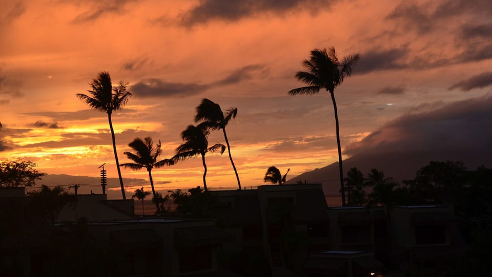 Awesome twilight from our lanai/balcony!!
