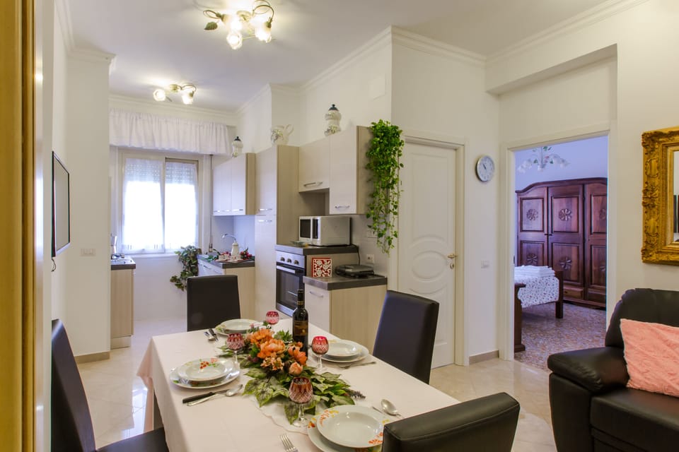Living room with kitchen