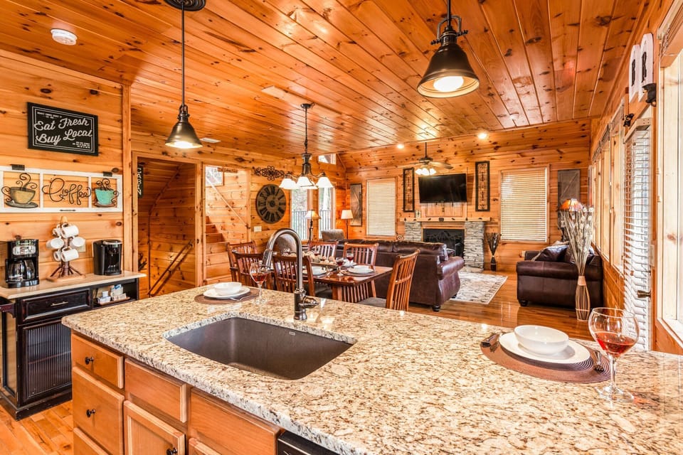 Kitchen and main living area