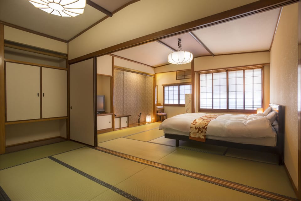 B Type Standard Twin Room 2 Beds and 2 Futons (with Private Toilet, Shared Bathroom), Non Smoking | Down comforters, in-room safe, desk, WiFi (free)