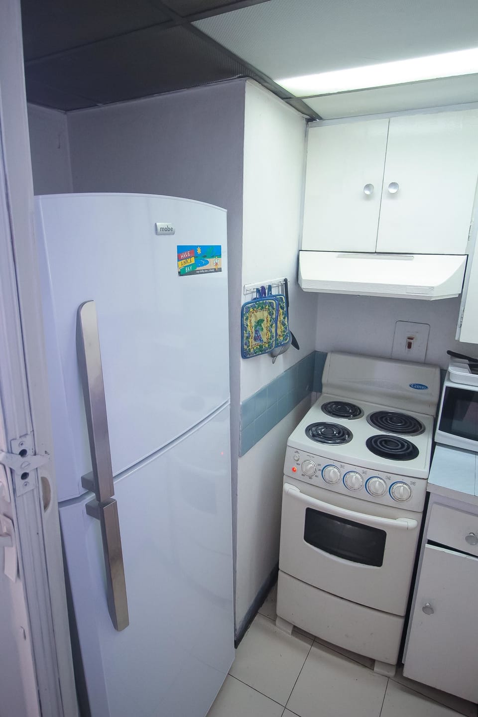 Apartment | Private kitchen | Fridge, microwave, oven, stovetop