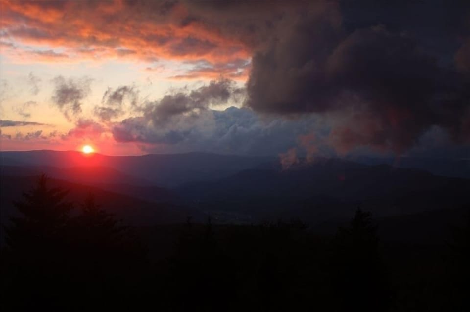 One of the more dramatic sunset shots, of the hundreds I've taken.
