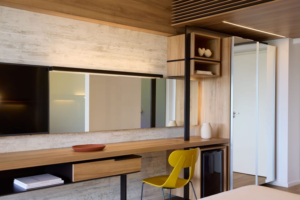 Minibar, in-room safe, desk, laptop workspace