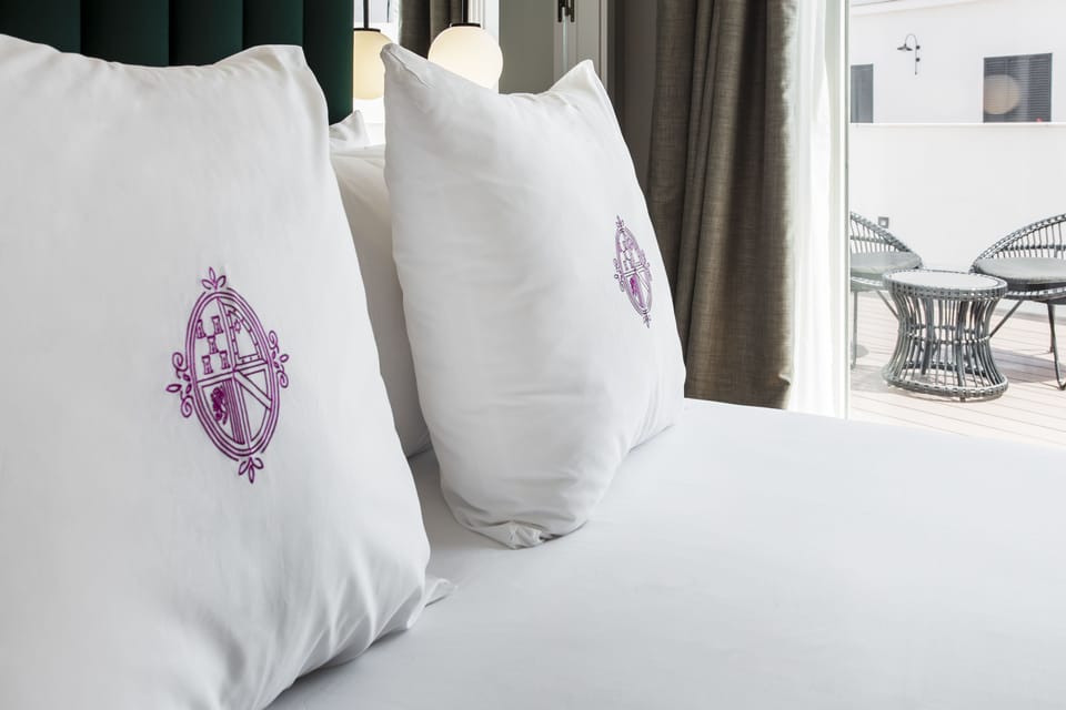 Double Room, Terrace | Premium bedding, in-room safe, blackout drapes, iron/ironing board