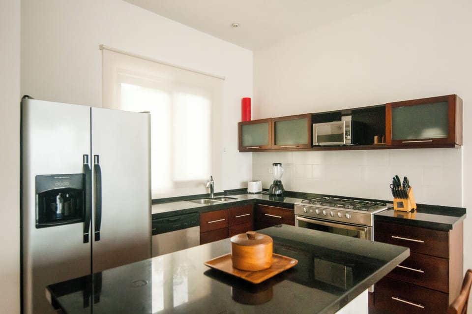 Penthouse, Private Pool | Private kitchen | Microwave, coffee/tea maker, toaster, blender