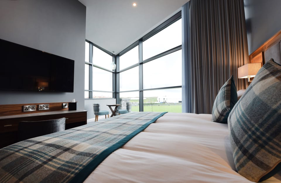 Premium bedding, memory foam beds, in-room safe, individually decorated