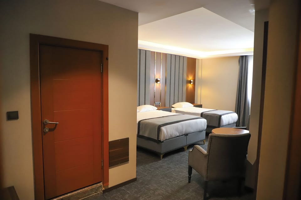 Standard Double Room, City View | Minibar, in-room safe, desk, laptop workspace