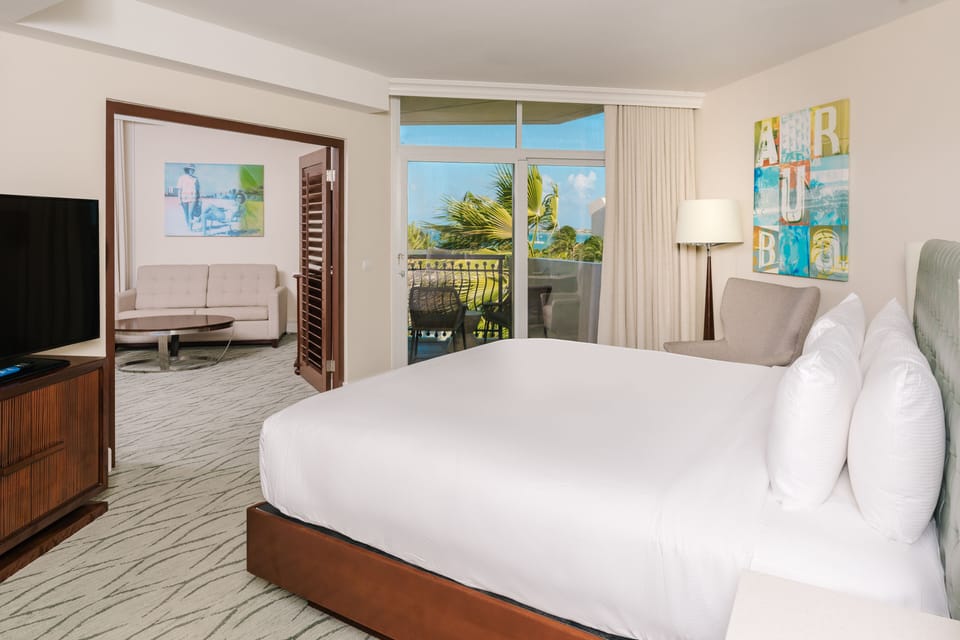 Suite, 1 King Bed | Premium bedding, in-room safe, blackout drapes, iron/ironing board