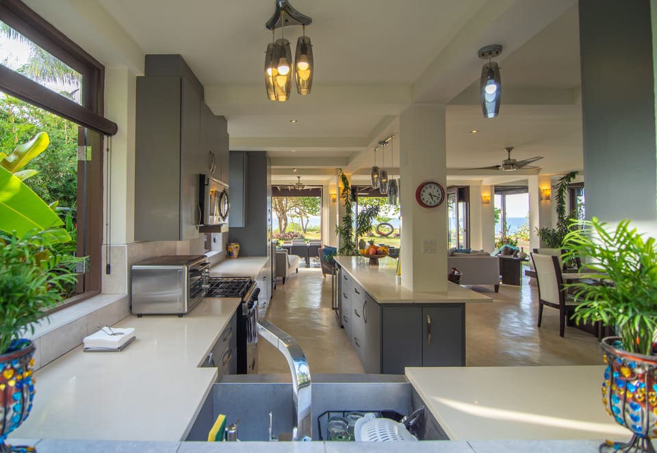 Open concept kitchen 