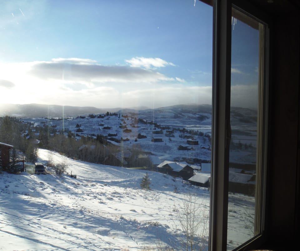 Winter views while cooking or eating. 
