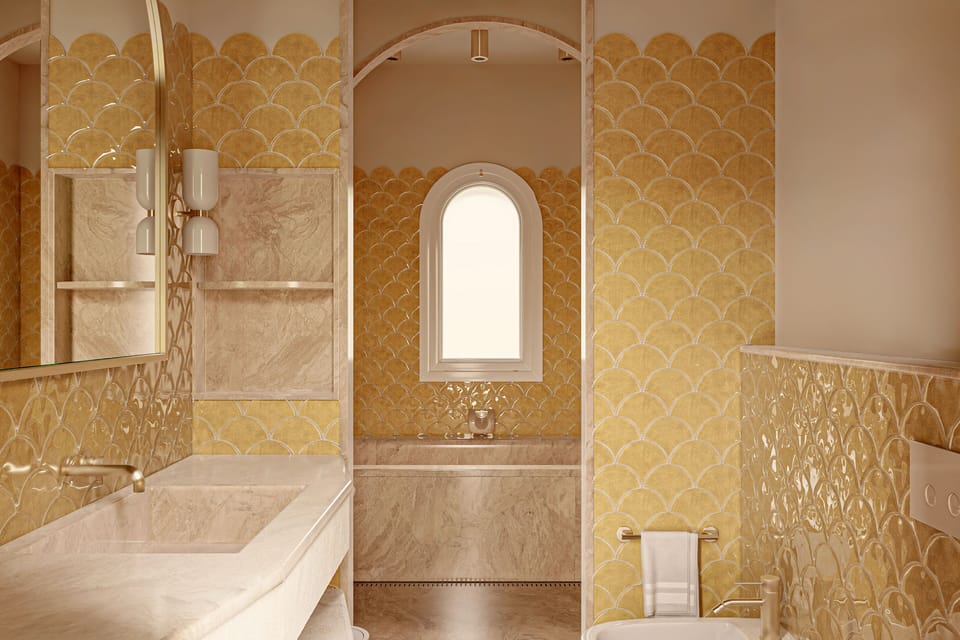 Pool Junior Suite | Bathroom | Separate tub and shower, rainfall showerhead, free toiletries