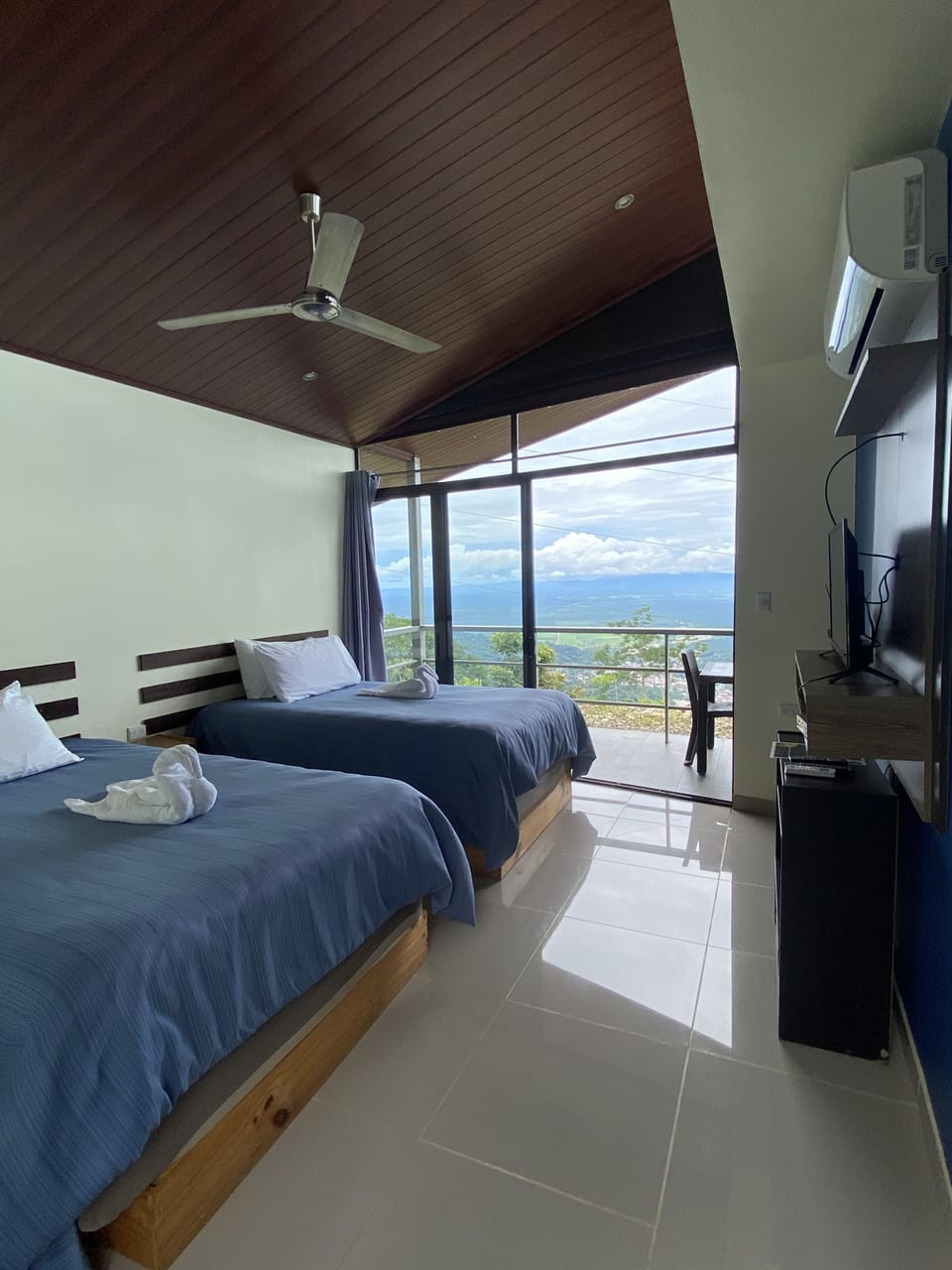 Double Room, 2 Double Beds | Individually decorated, individually furnished, laptop workspace