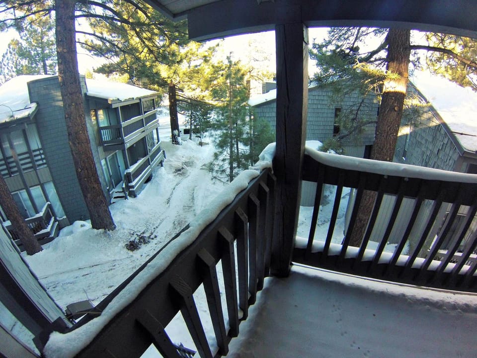 View from master bedroom balcony.