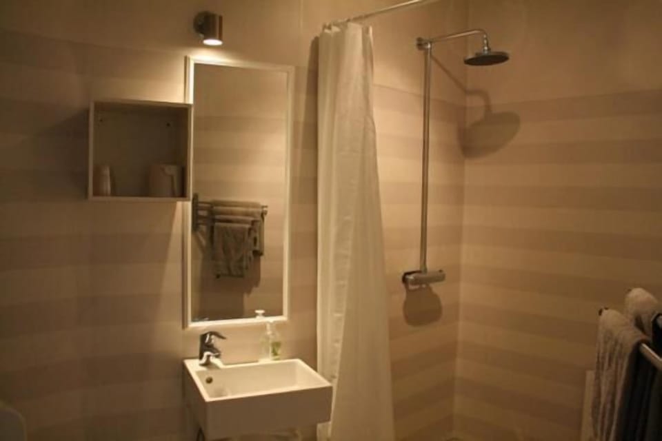 Shower, free toiletries, hair dryer (on request), towels