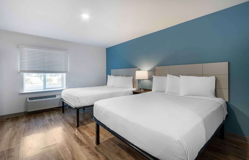 Standard Studio, 2 Queen Beds, Non Smoking, Refrigerator & Microwave | Desk, laptop workspace, WiFi (free), bed sheets
