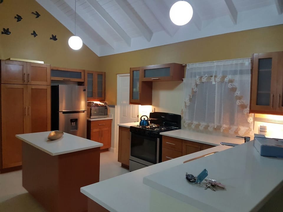 Premium Villa, 3 Bedrooms, 2 Bathrooms, Ground Floor | Private kitchen | Coffee/tea maker, full-size fridge, microwave, oven