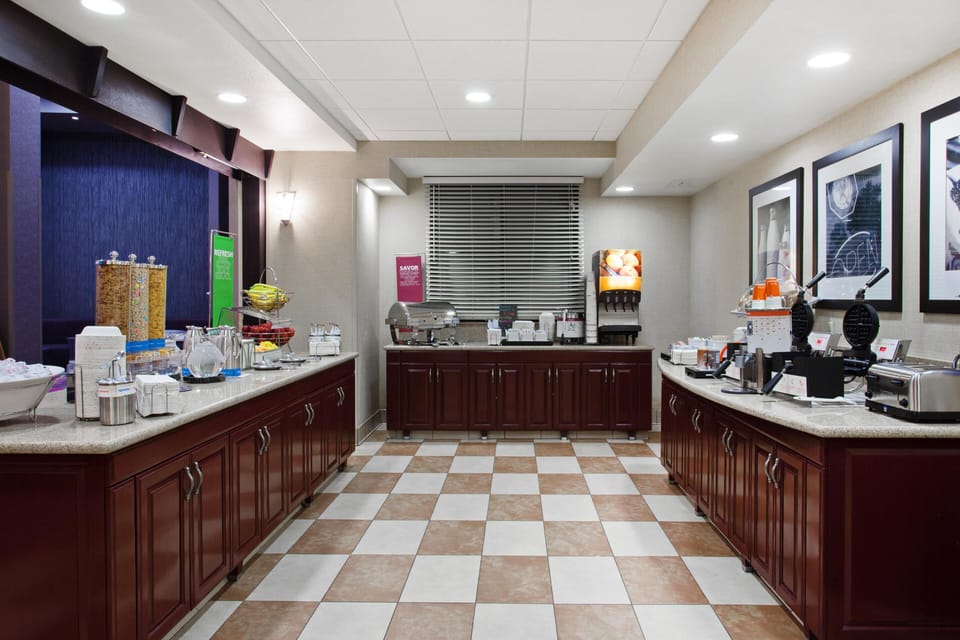 Free daily buffet breakfast