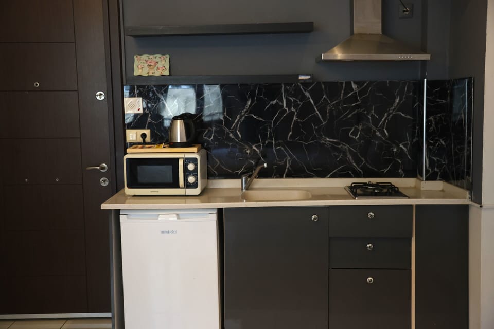 Deluxe Room, Balcony | Private kitchenette | Mini-fridge, microwave, stovetop, electric kettle
