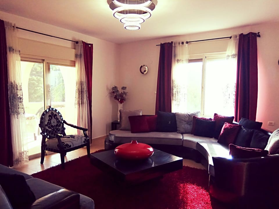 Villa, 4 Bedrooms, Mountain View | Living area | 42-inch flat-screen TV with cable channels, TV, fireplace