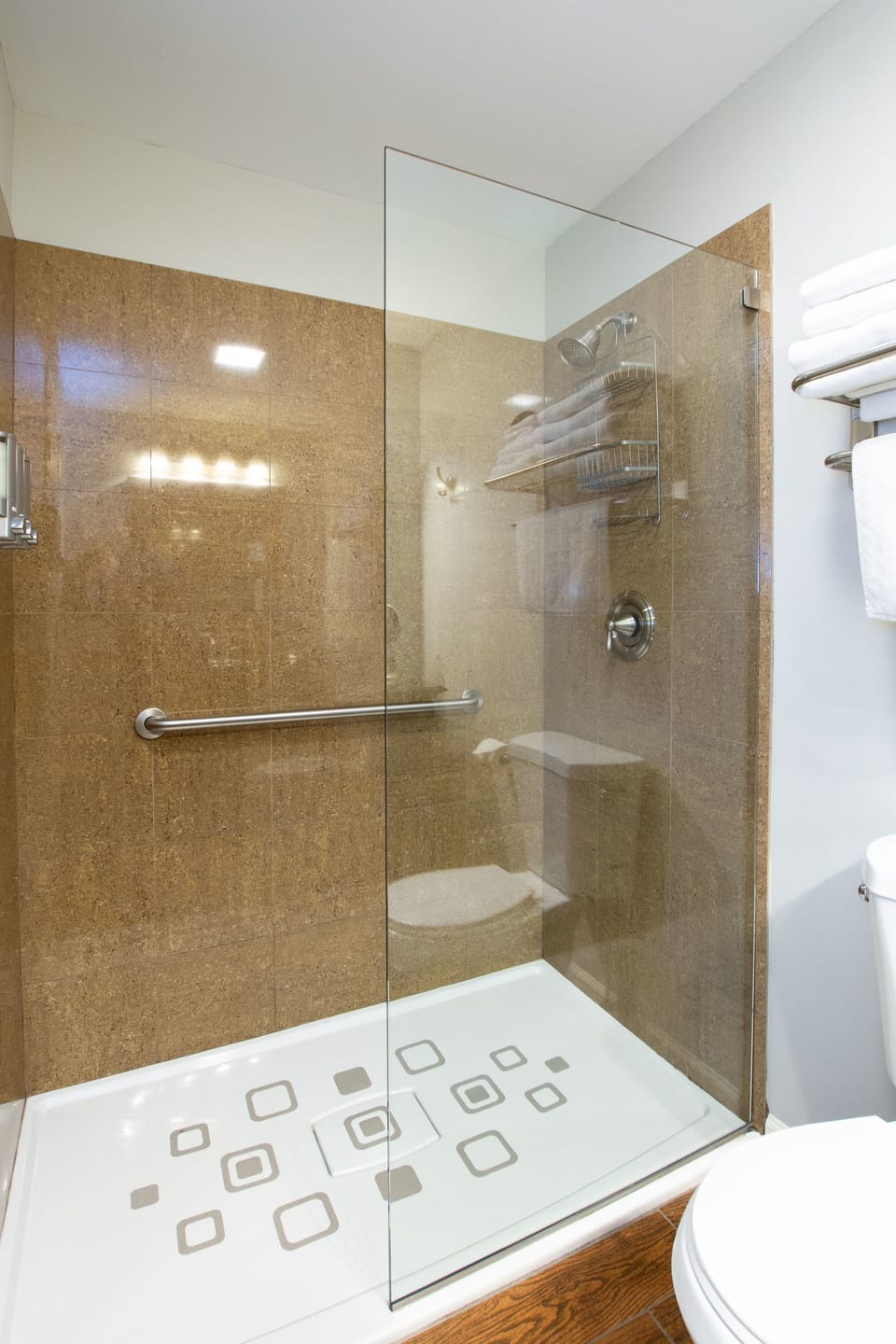 Free toiletries, hair dryer, towels