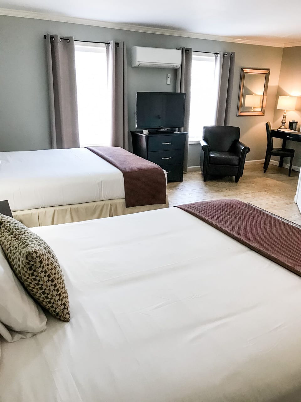 Standard Room, 2 Queen Beds, Accessible, Non Smoking (Double Queen Hotel Room) | Blackout drapes, iron/ironing board, free WiFi, bed sheets
