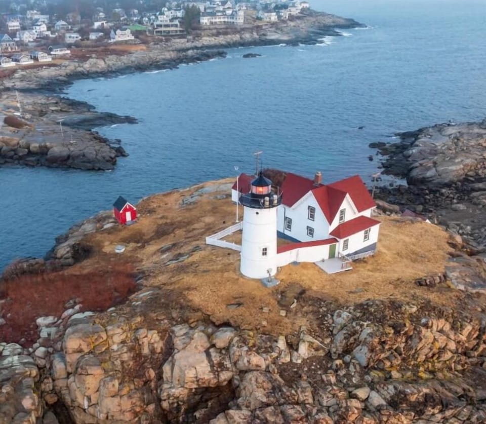 This lighthouse is less than a mile away
