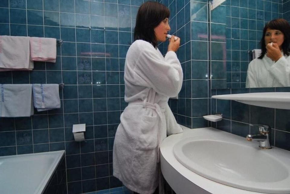 Free toiletries, hair dryer, towels