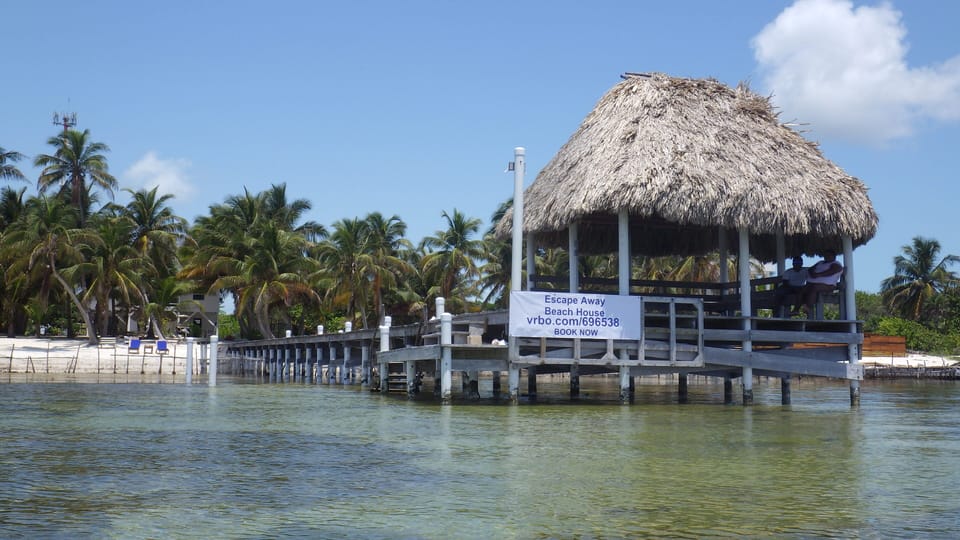 Relax under your private Palapa on your private dock 