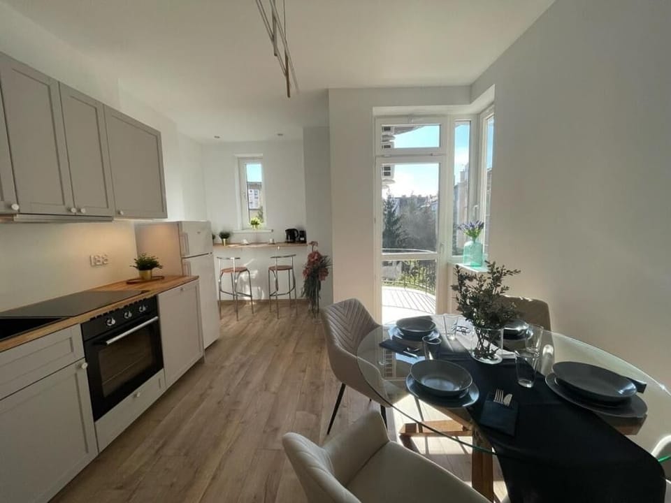 Family Apartment | Private kitchen | Fridge, coffee/tea maker, electric kettle, freezer