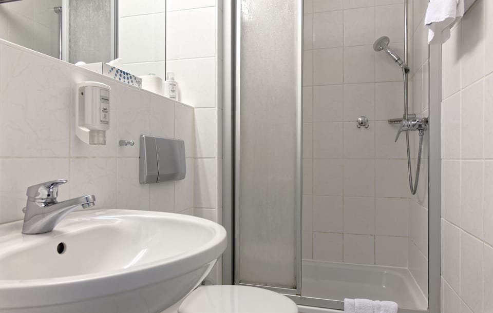 Single Room | Bathroom | Free toiletries, hair dryer, towels