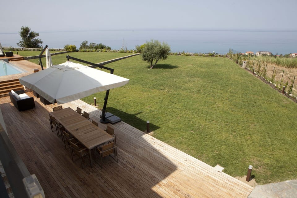 View of villa front patio