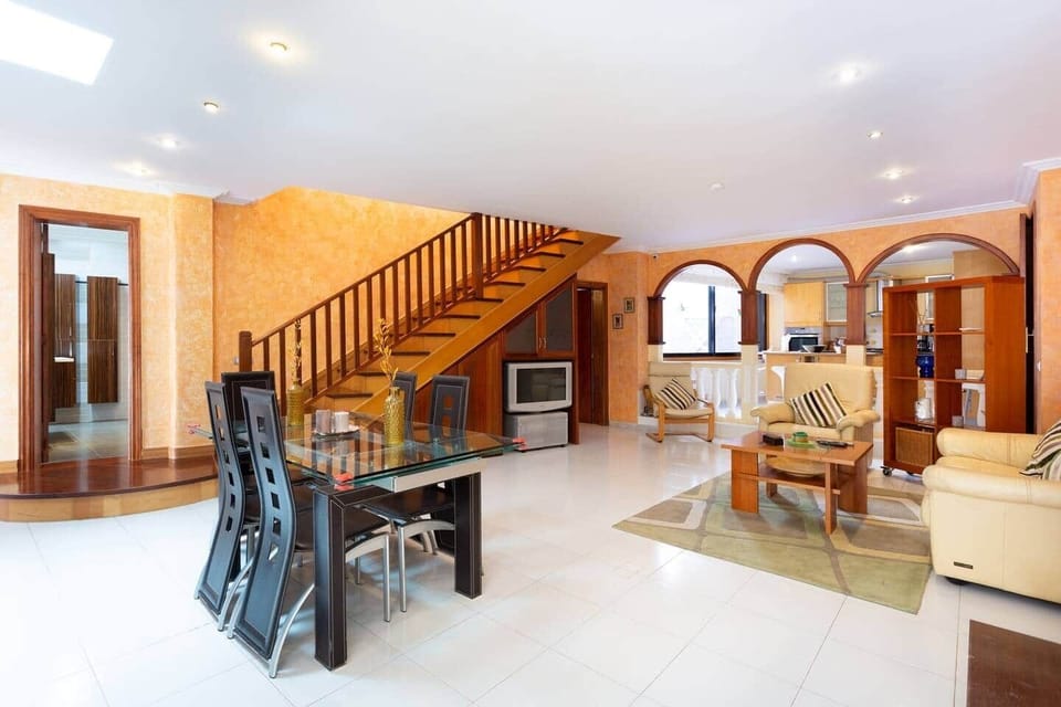 Living room with dining area, Apartment