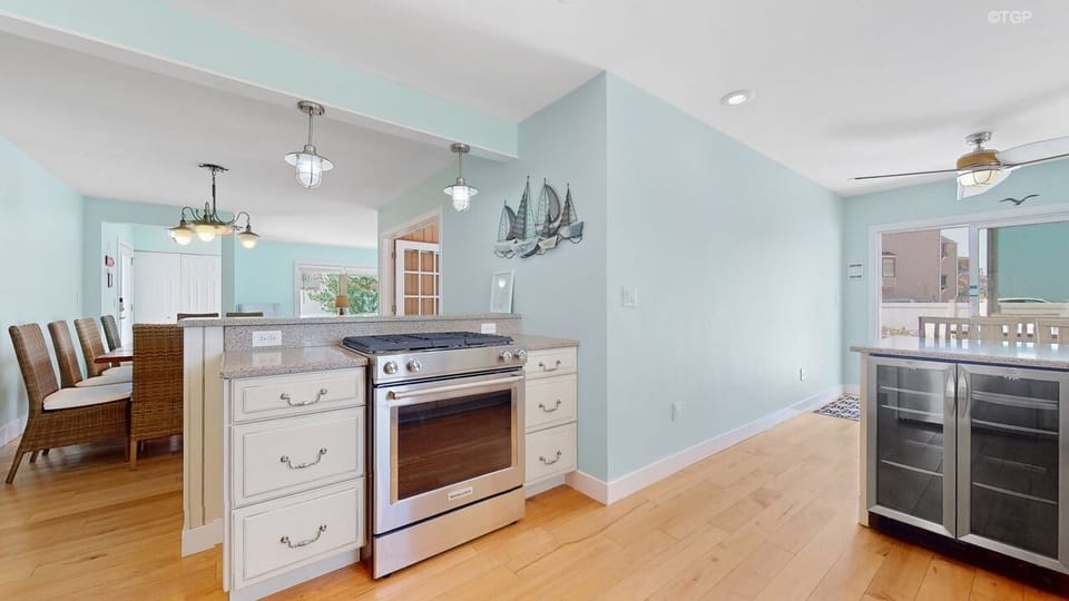 Open concept kitchen area