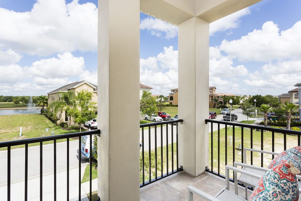 The front balcony is great for enjoying the Florida sun