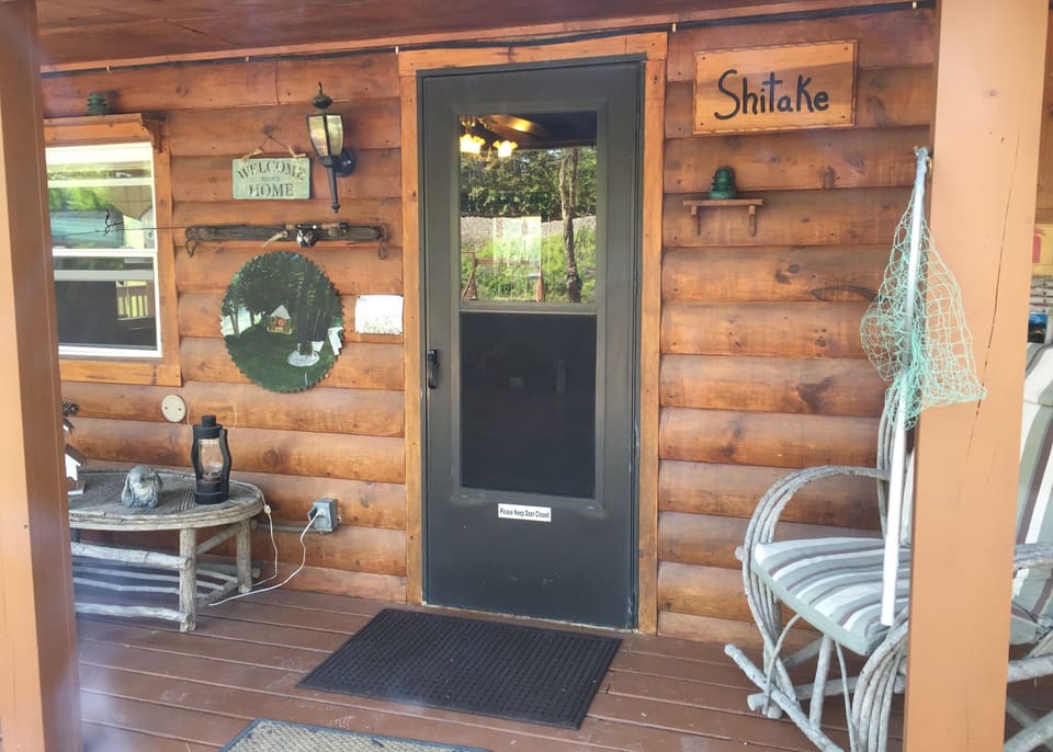 Shitake inviting front porch