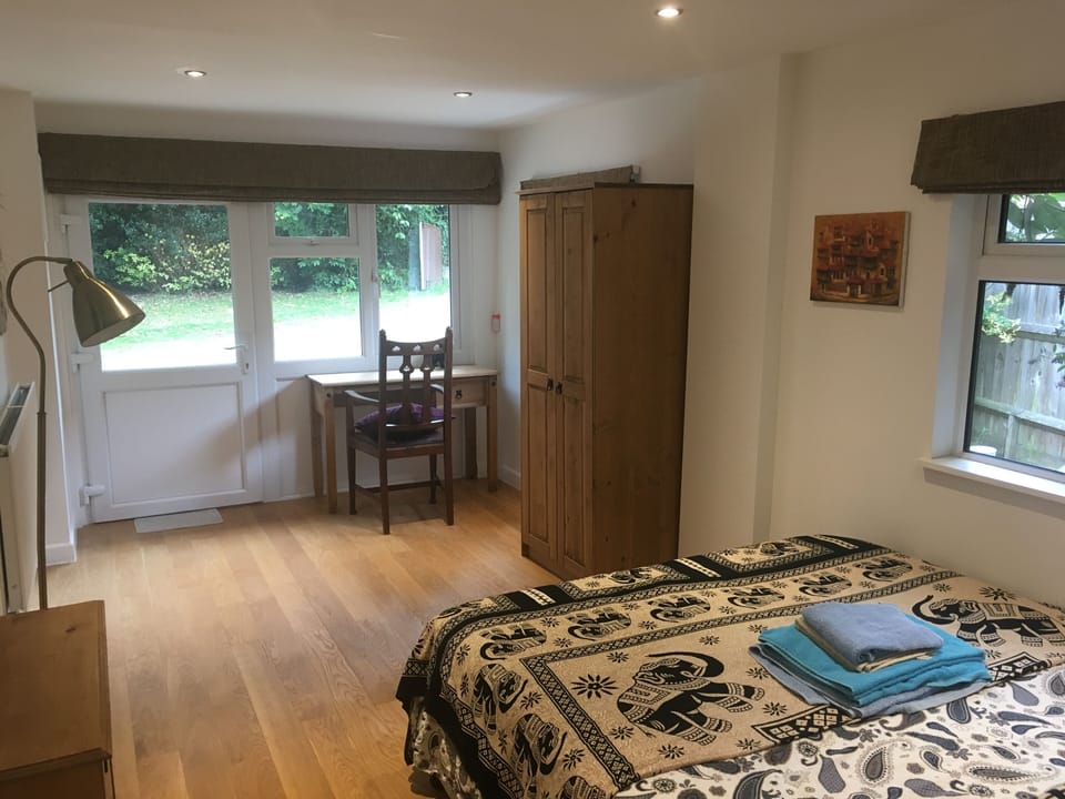 Bedroom 5 downstairs. One king-size bed