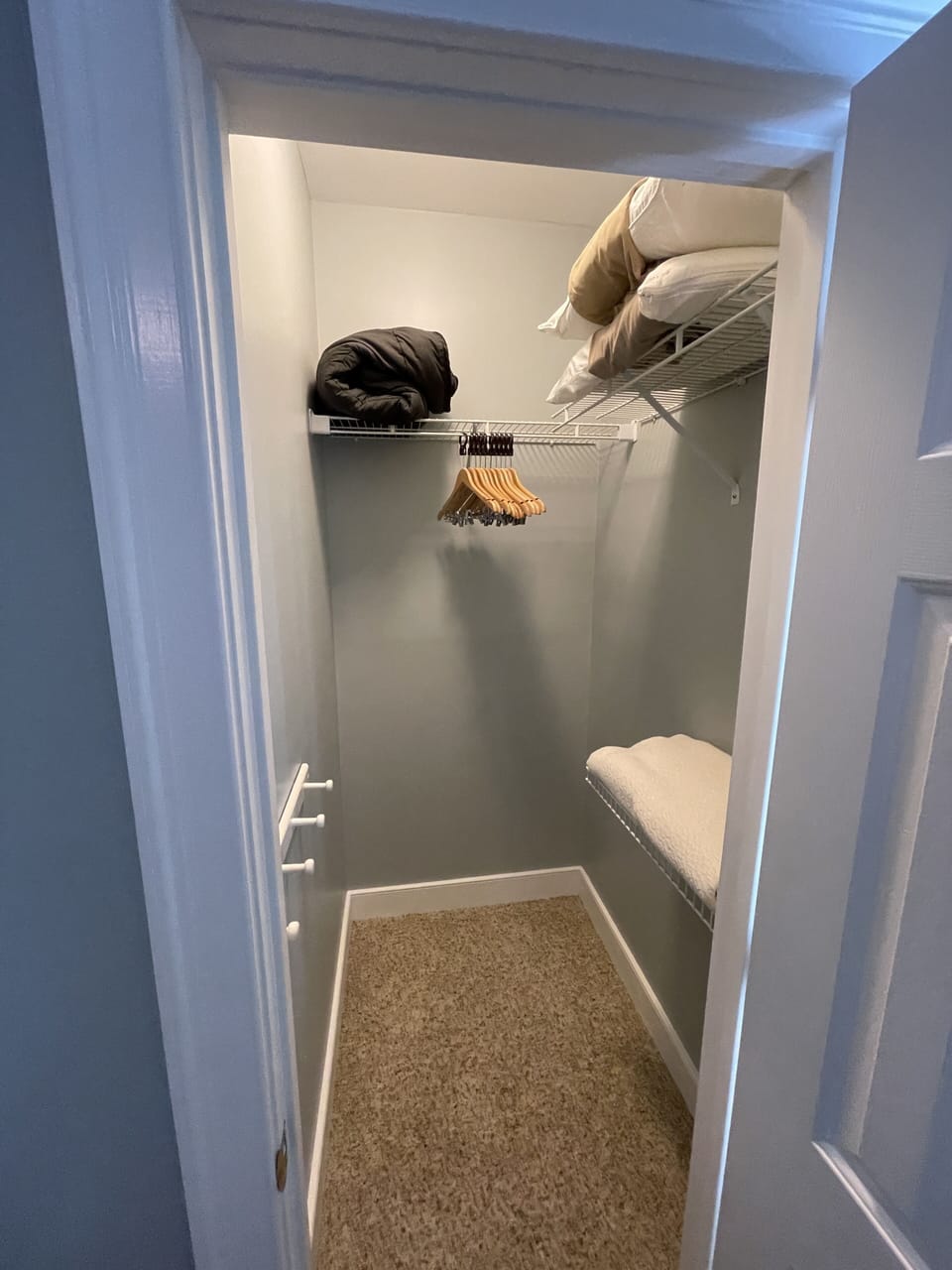 Twin bedroom closet