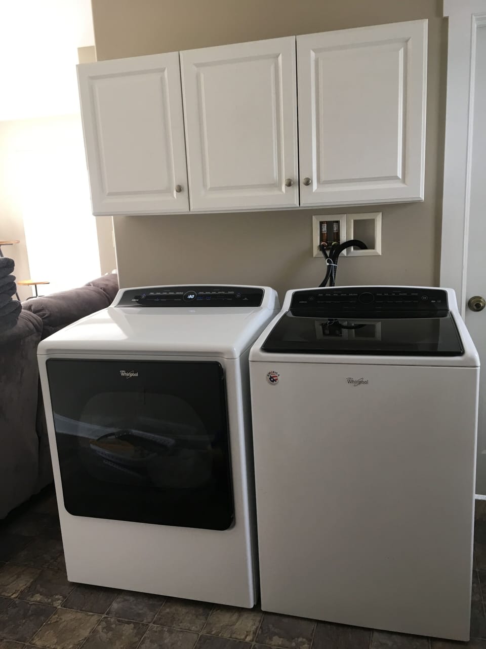 Washer and dryer