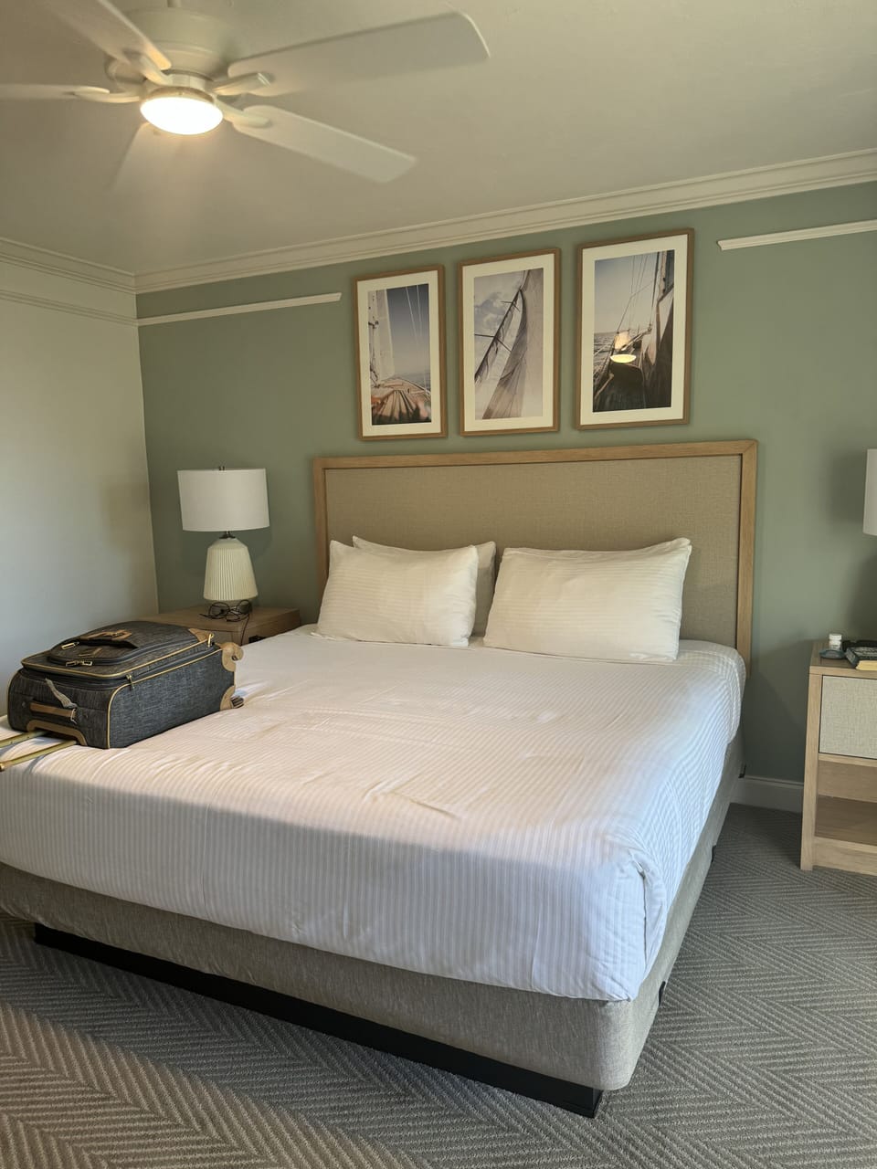 Master bedroom with king bed