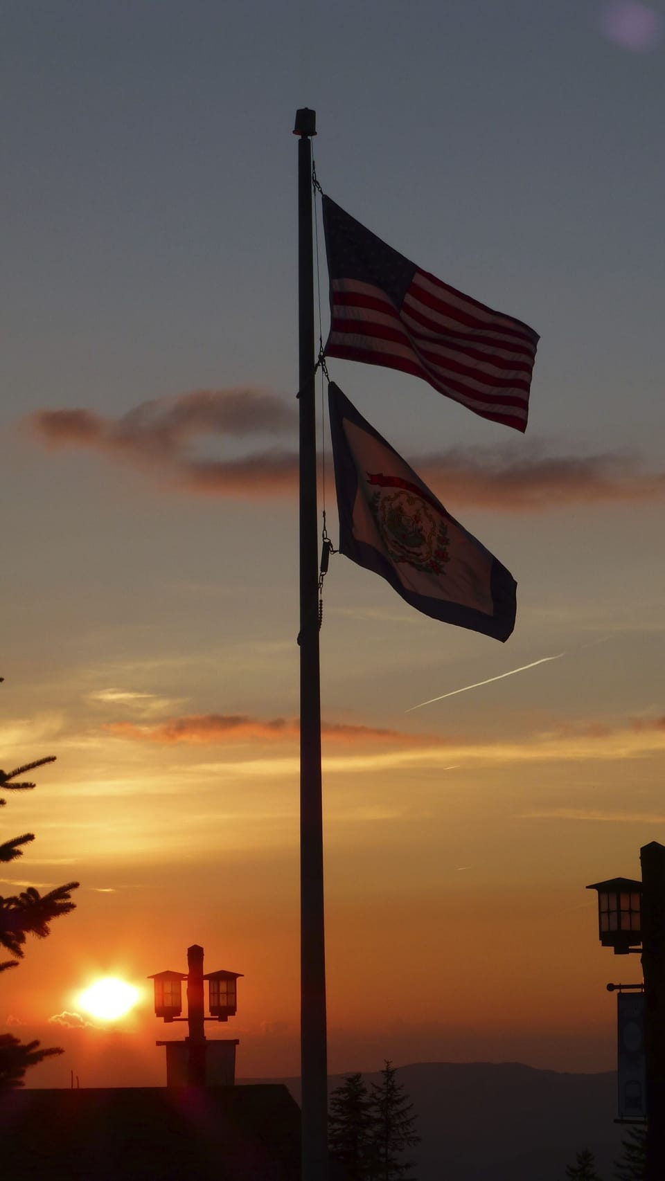 Beautiful Sunset after a Perfect Day on the Slopes