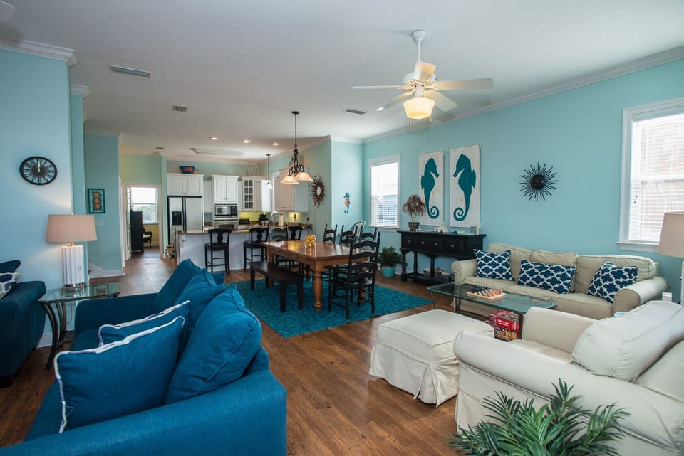 Open Great Room... - Several areas to sit and gather