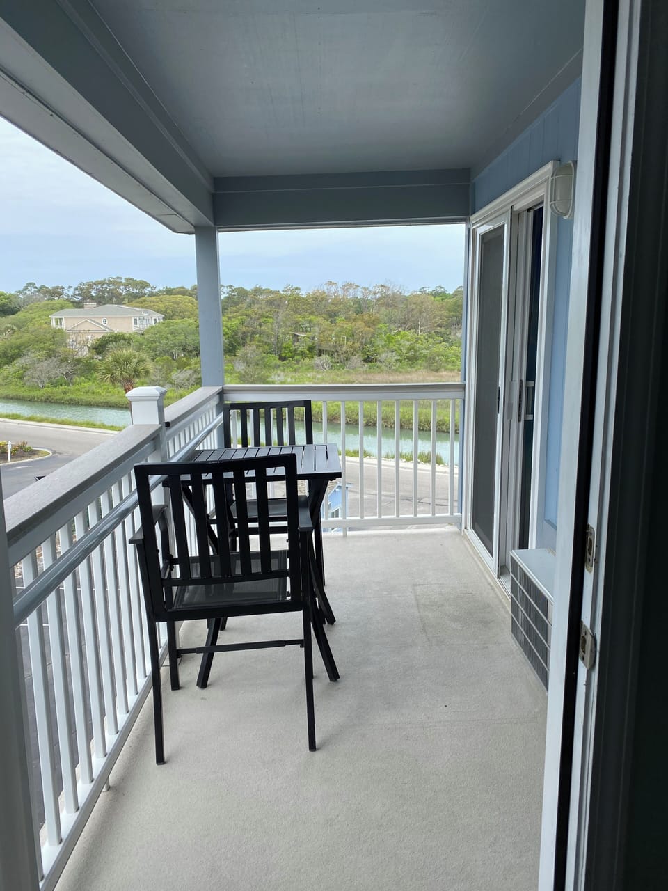 Balcony views of Beach, swash, and Dunes Golf course. Perfect for sunset view.