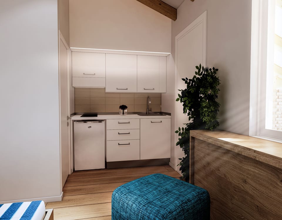 Studio with extra bed, Kitchenette | Private kitchen