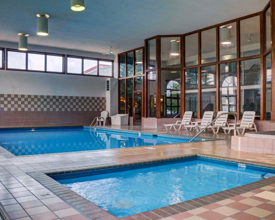Indoor pool, open 9:00 AM to 11:00 PM, sun loungers