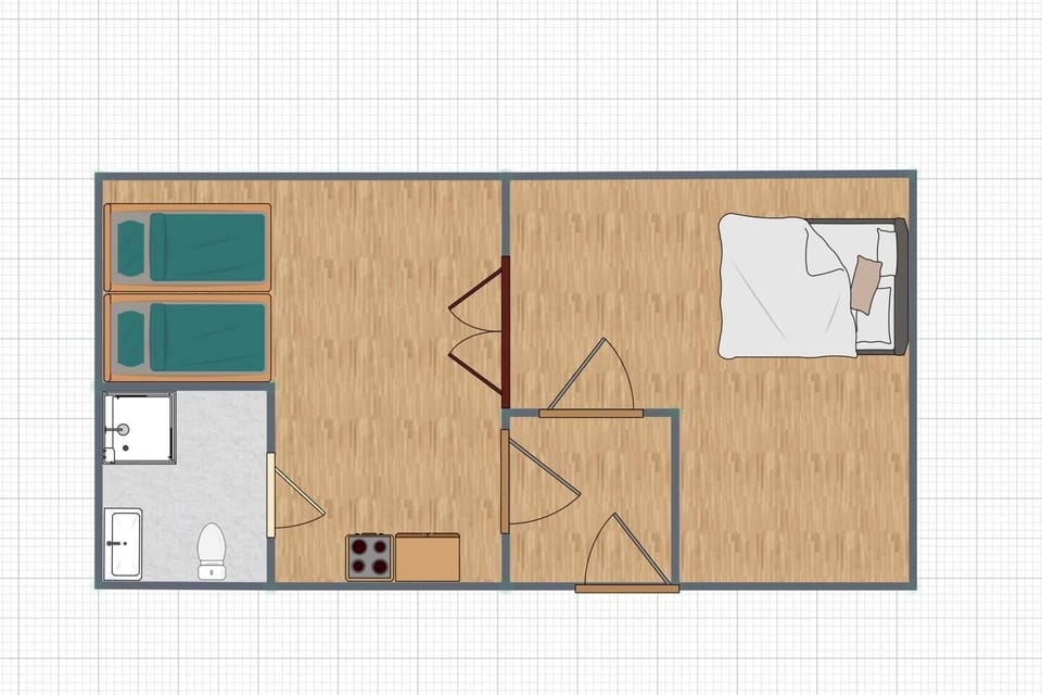 Family Apartment, 1 Bedroom, Kitchenette, City View | Interior