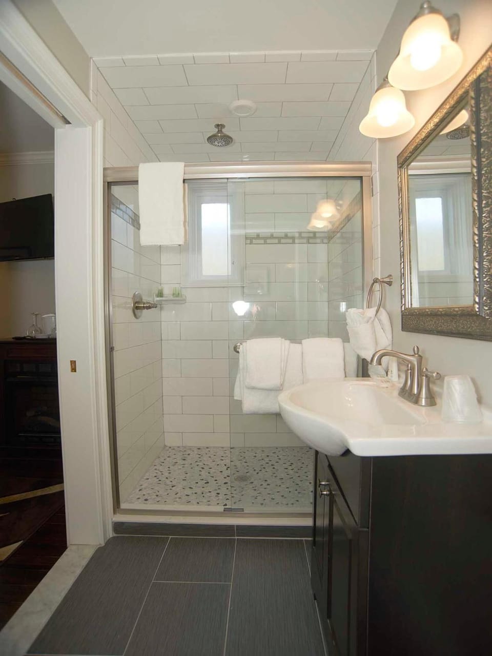 Free toiletries, hair dryer, towels
