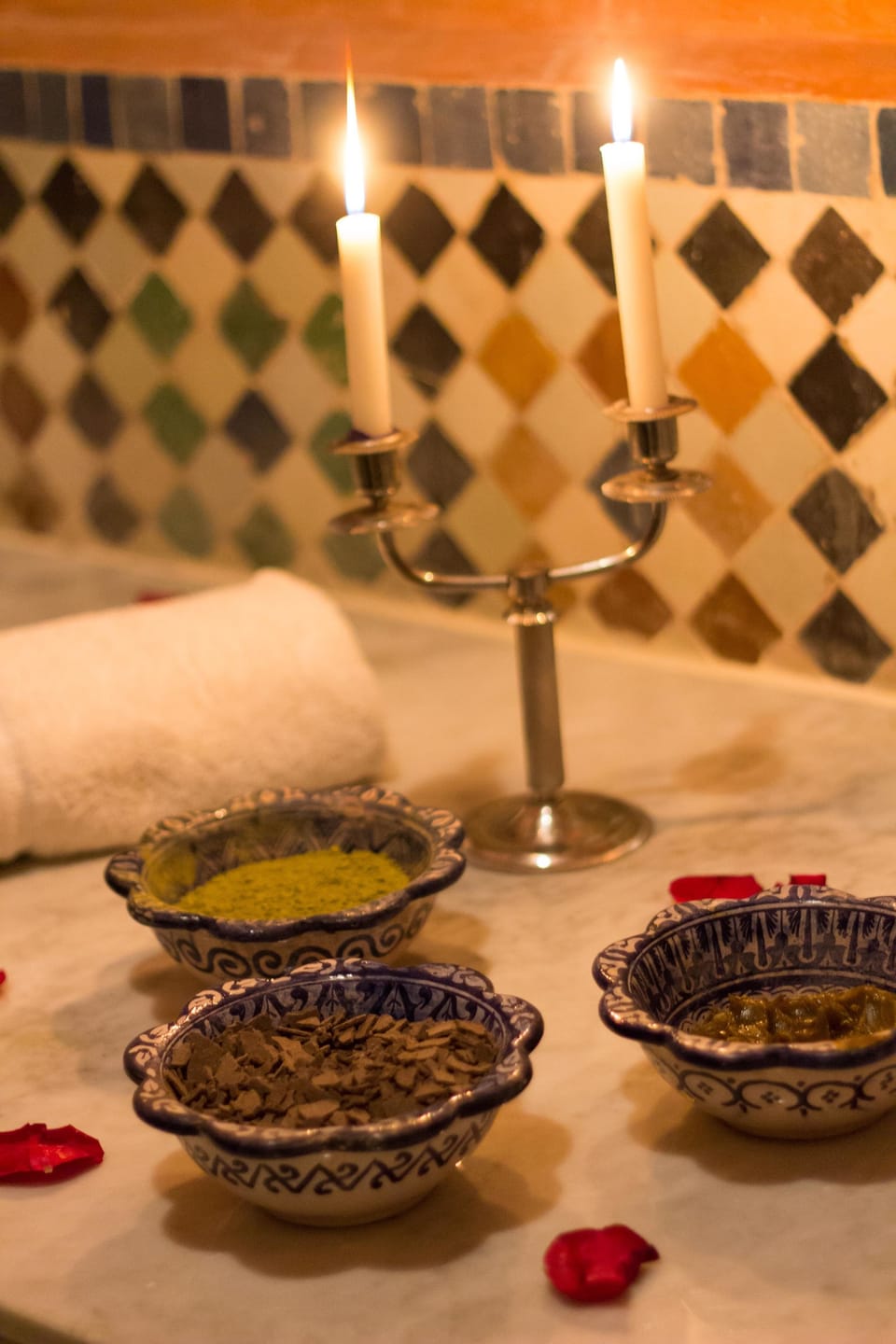 Steam room, Turkish bath, body scrubs, massages