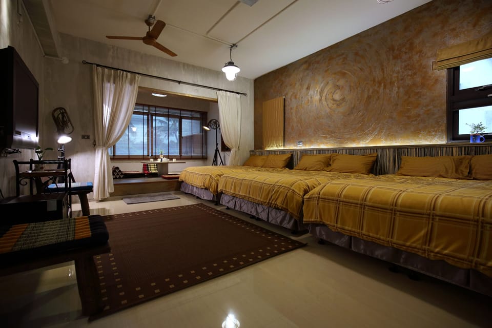 Family Room For Six People | Desk, blackout drapes, iron/ironing board, free WiFi