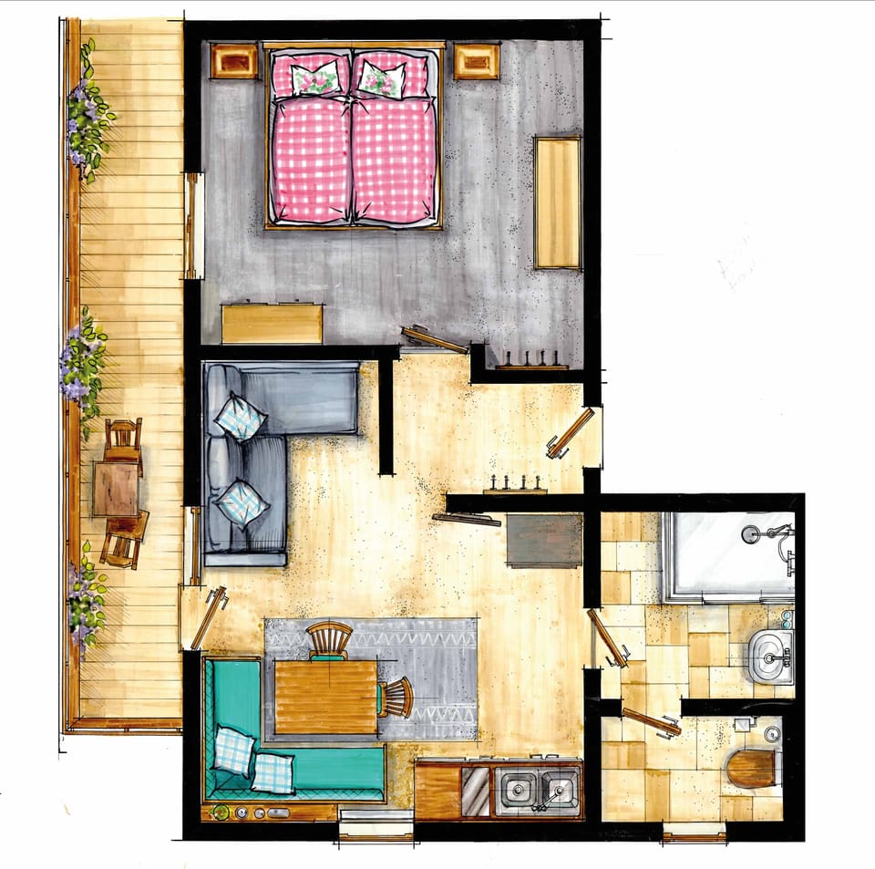 Standard Apartment (with Hochkönig Card) | Floor plan